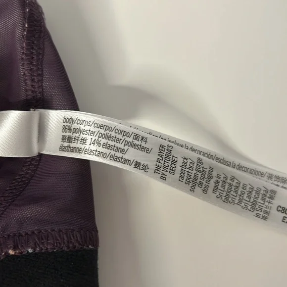 VICTORIA’S SECRET VSX The Player Geometric Print Racerback Sports Bra Sz M NWOT - Picture 15 of 15